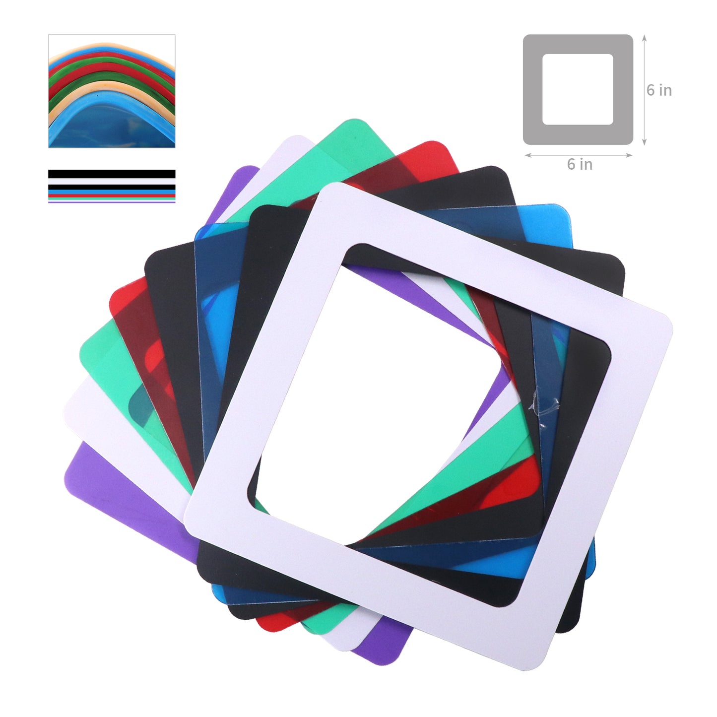 Clay Rolling Frame Set- 8 Thickness Fondant Roller Depth Guide