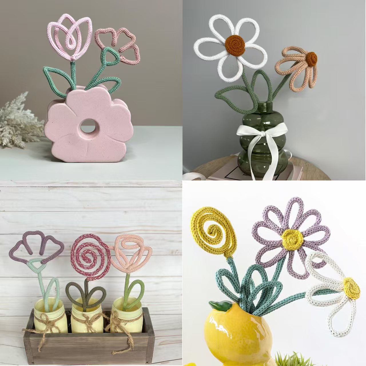 BoFUN DIY Flower Craft Kit for Adults - Floral Wire Art Craft Set