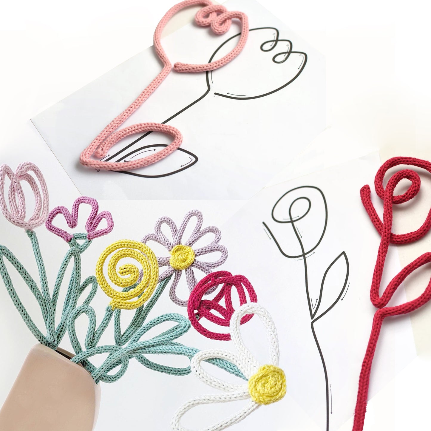 BoFUN DIY Flower Craft Kit for Adults - Floral Wire Art Craft Set