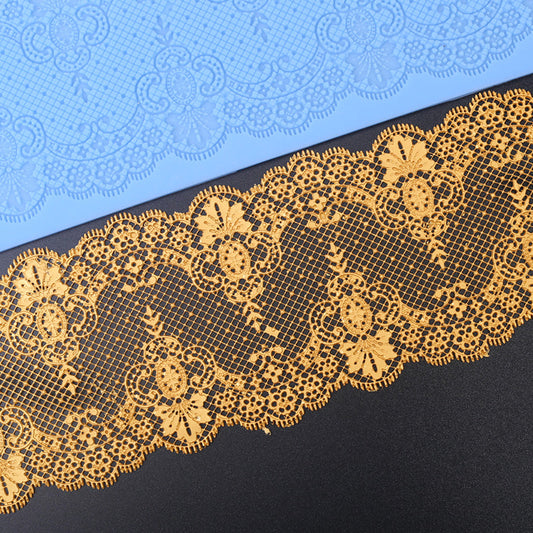 Baking Fondant Cake Mold Silicone Lace Mat