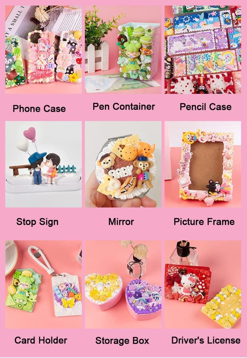 BoFUN Whipped Cream Glue Clay - DIY Making Art Craft Kit with Piping Tip